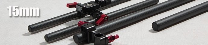 15 mm carbon fibre rails for DSLR Rig